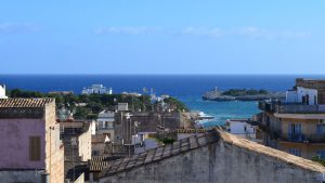Blick von der Dachterrasse Meerblick Mallorca